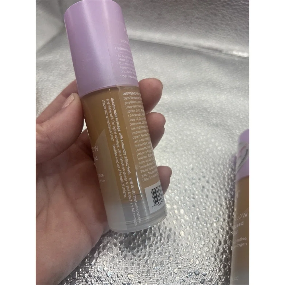 JOAH Crystal Glow Peptide-Infused Foundation, 2-in-1 Multitasking Korean Makeup